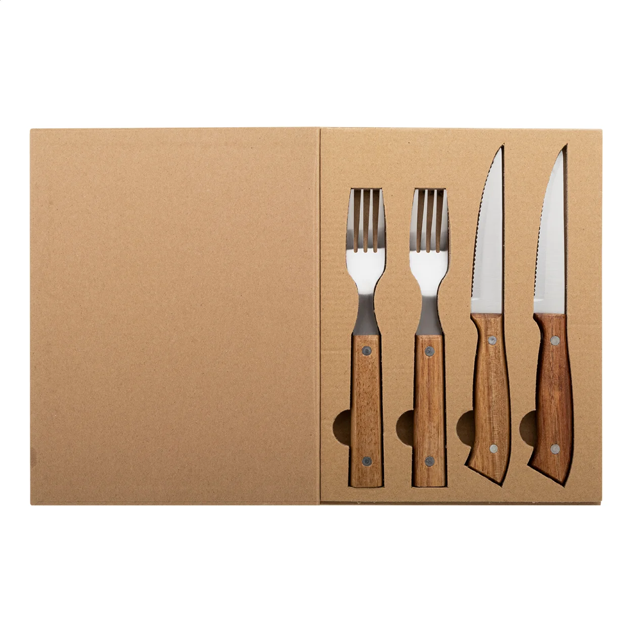 Steak-Besteckset Tomahawk, natur – Bild 2