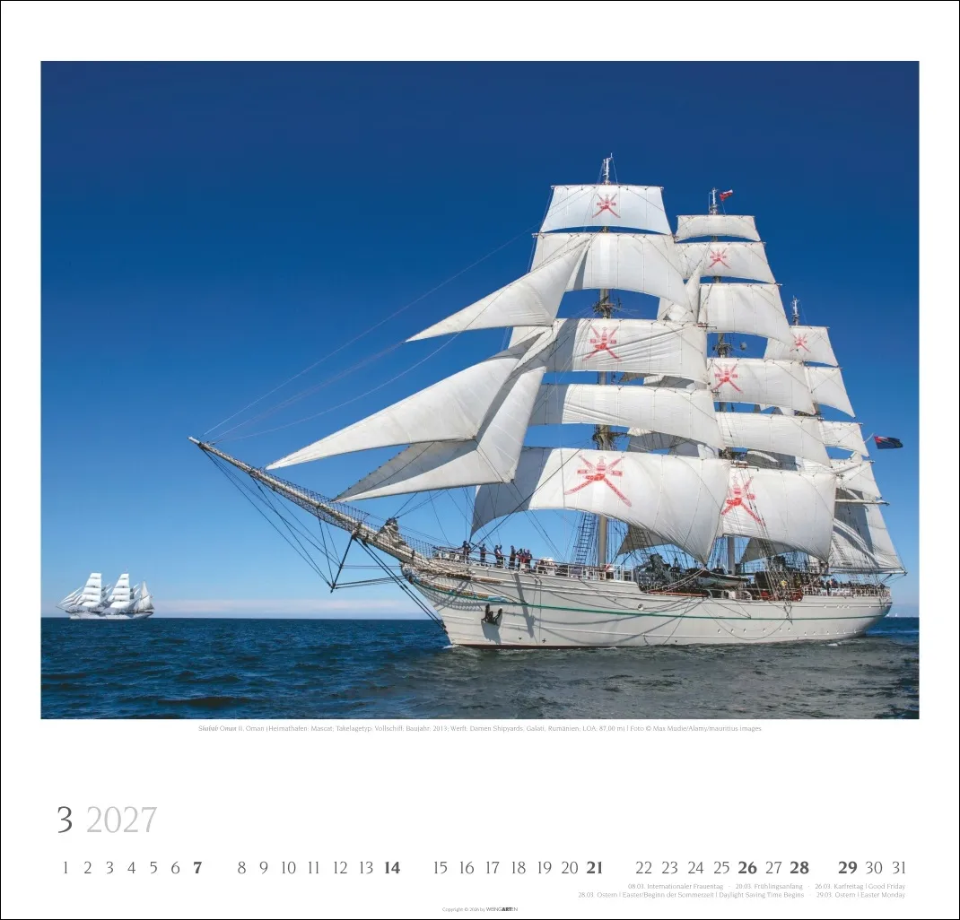 Tall Ships Wandkalender 2027 – Bild 4