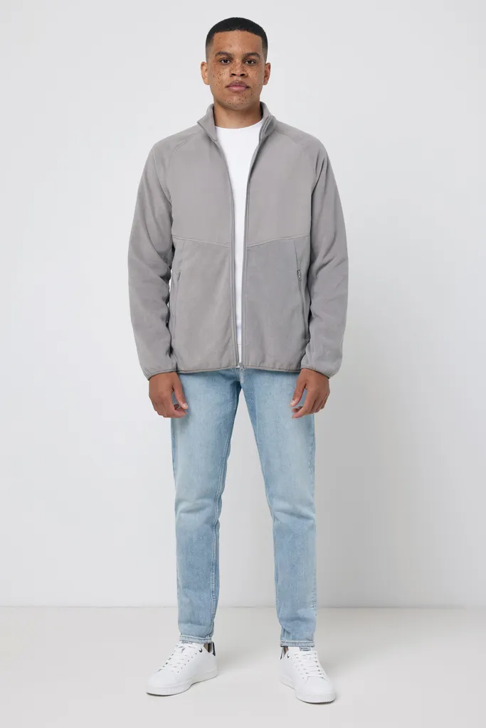IQONIQ Talung Mikrofleece Jacke aus recyceltem Polyester, storm grey – Bild 5
