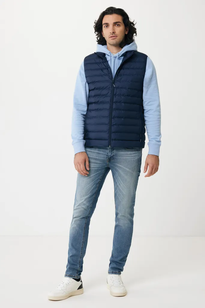 IQONIQ Meru Herren Bodywarmer aus recyceltem Polyester, navy blau – Bild 7
