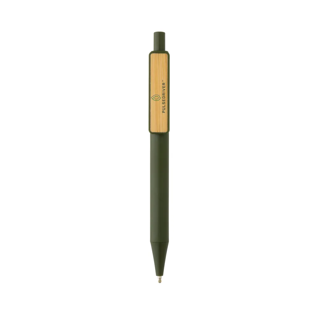GRS rABS Stift mit Bambus-Clip, grün – Bild 4