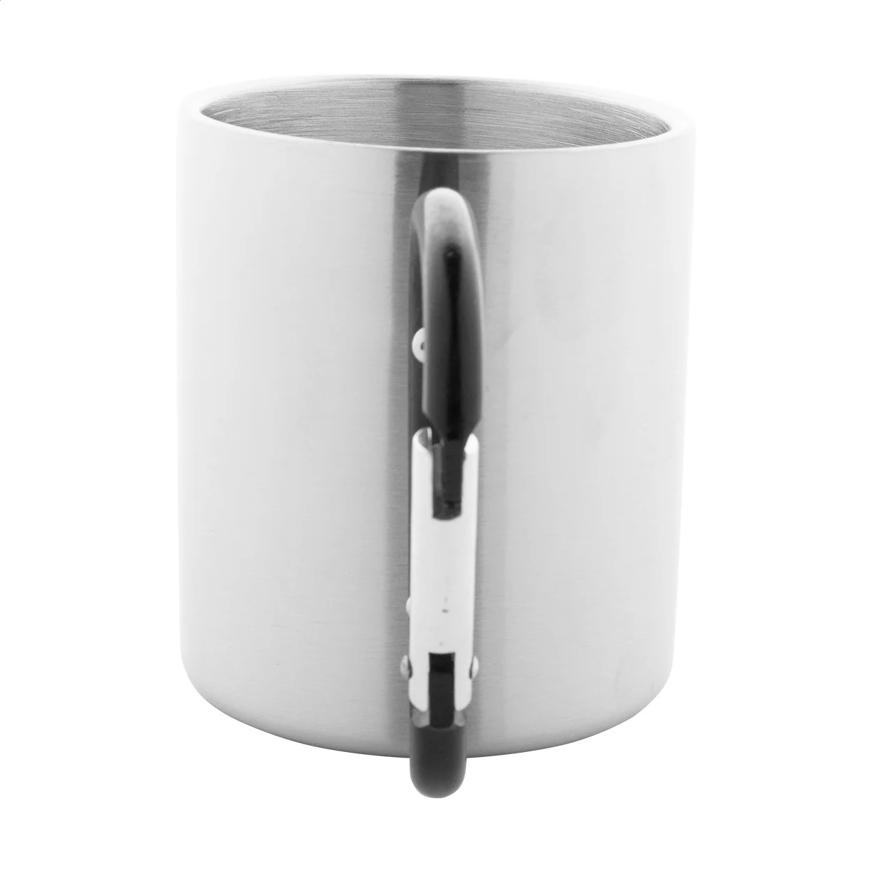 Edelstahlbecher Cadisha, schwarz, silber – Bild 4