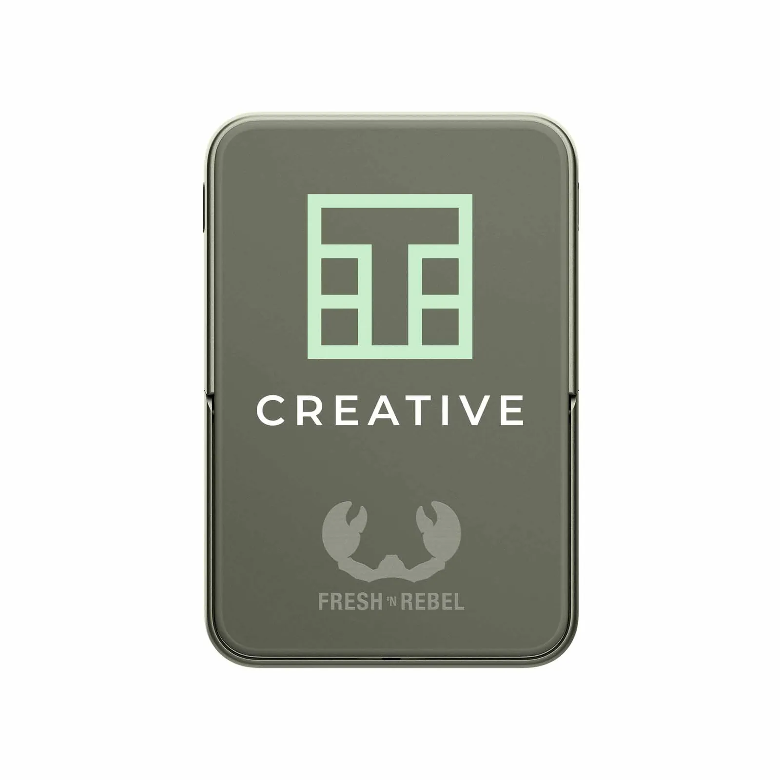 Fresh 'n Rebel Magnetische kabellose Powerbank 5000 mAh, Trockengrün – Bild 2