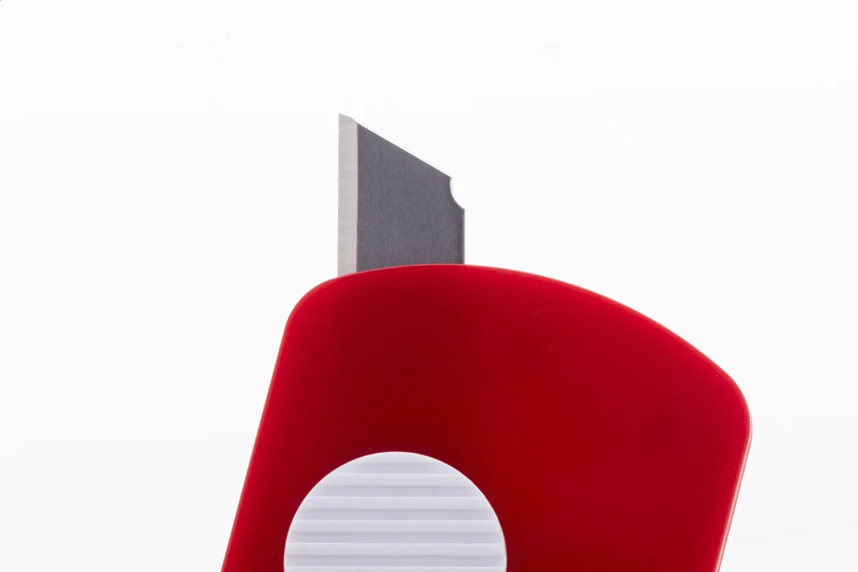 Schlüsselanhänger Parcelo mit Papiermesser, rot – Bild 2
