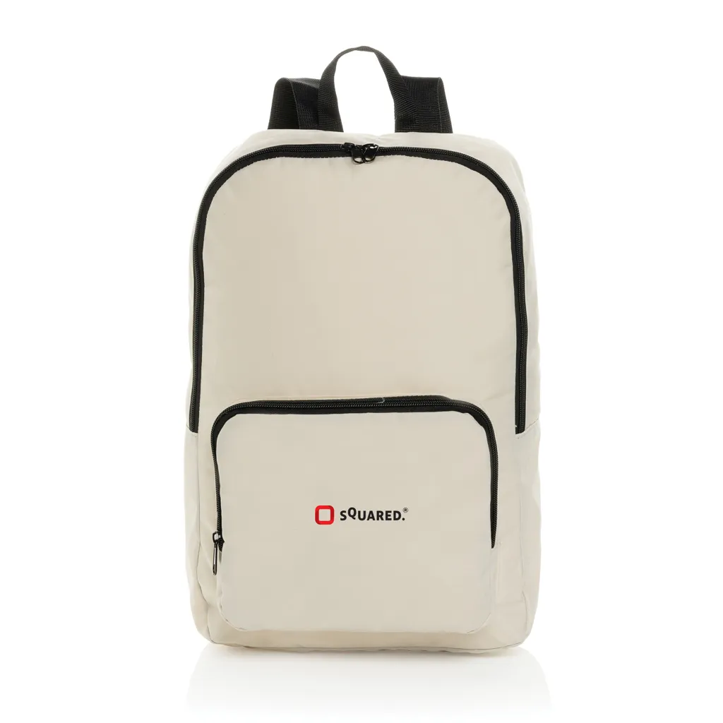 Dillon AWARE™ RPET faltbarer klassischer Rucksack, off white – Bild 8