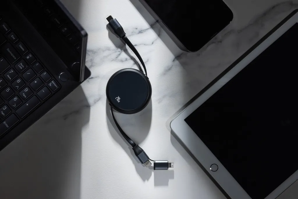 Terra ausziehbares 240W 2-in-1 Kabel aus RCS rec. Aluminium, schwarz – Bild 7