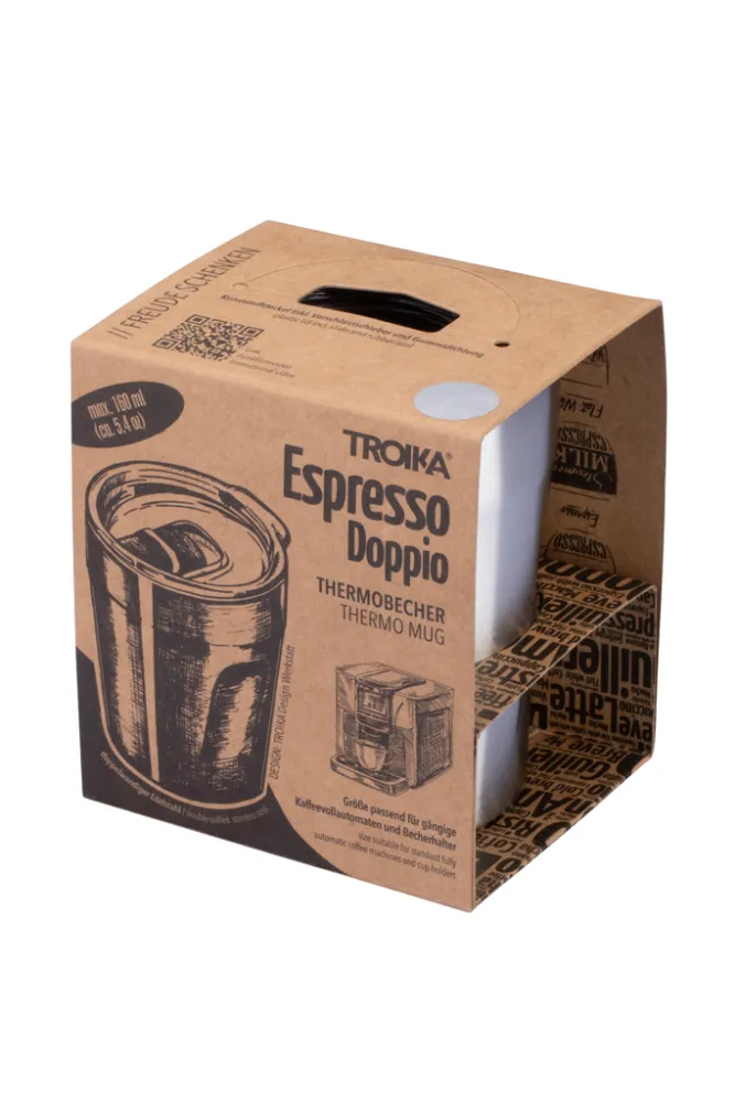 Thermobecher ESPRESSO DOPPIO, silberfarben – Bild 9
