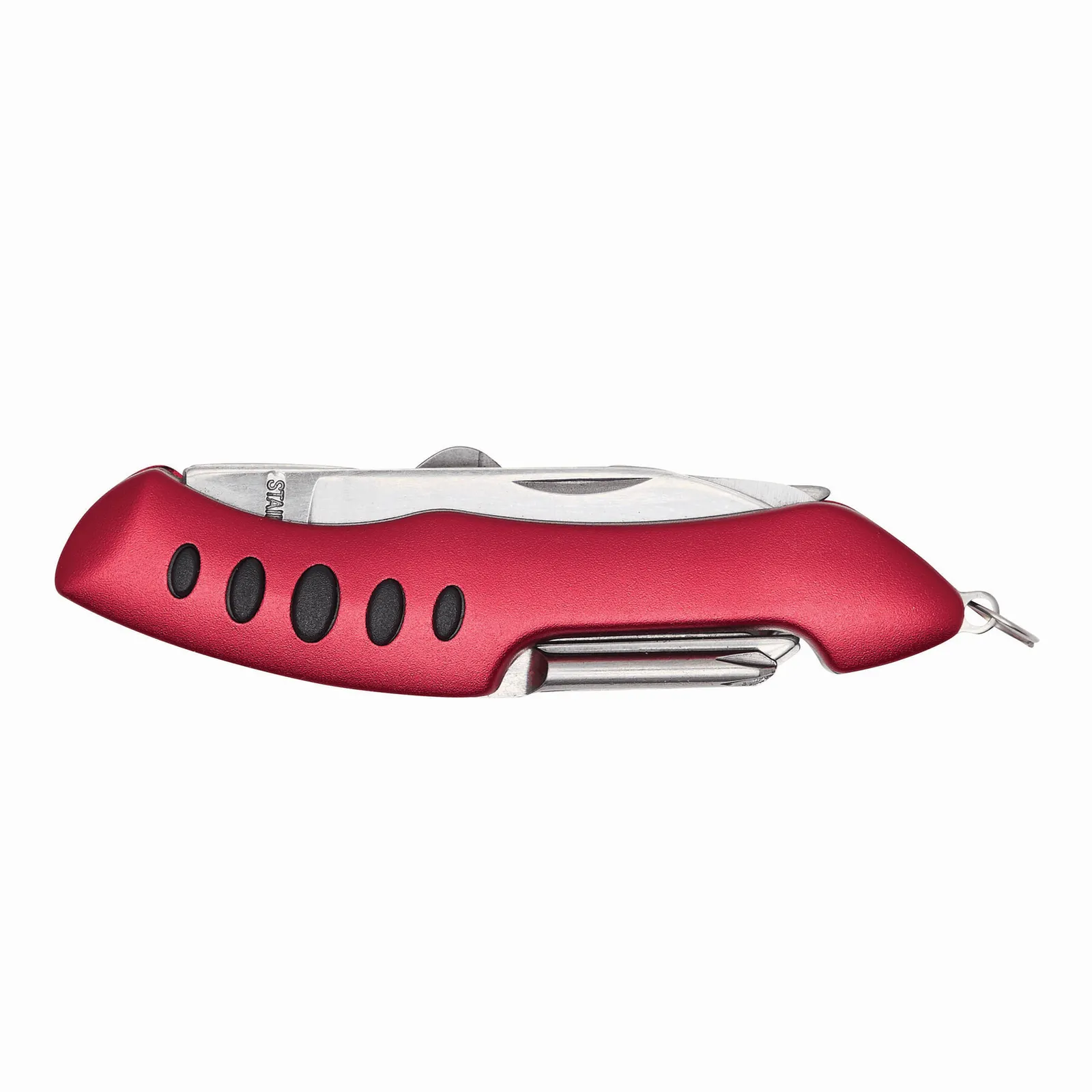 BIG R. - Taschenmesser rot, silber, rot, silber – Bild 4