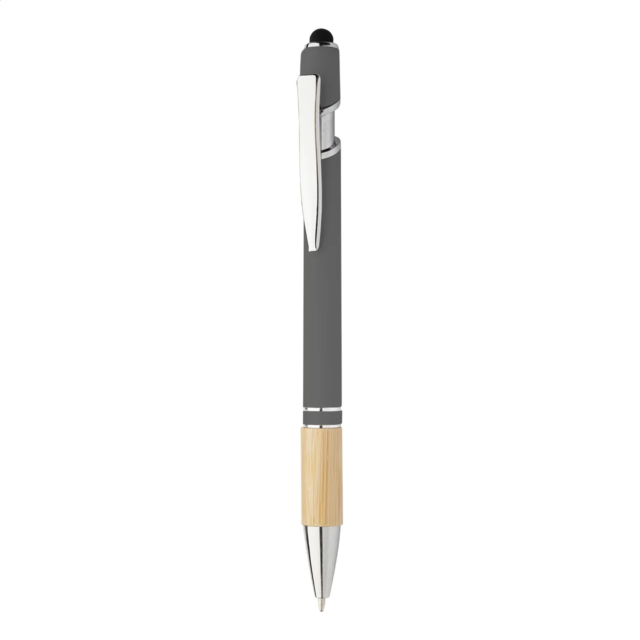 Touchpen Bonnel mit Kugelschreiber, grau – Bild 2