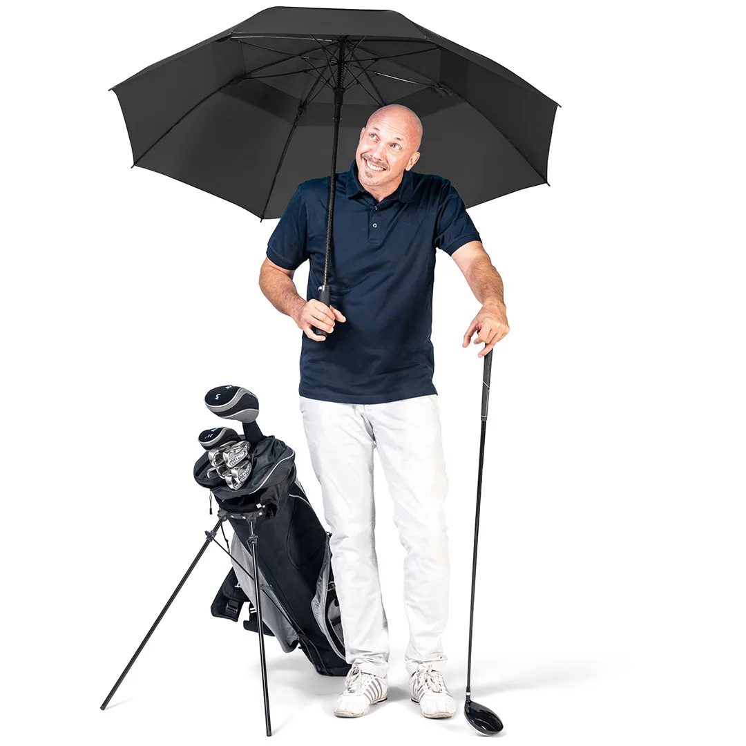 AC-Golf-/Gästeschirm Fibermatic XL Vent, schwarz – Bild 8