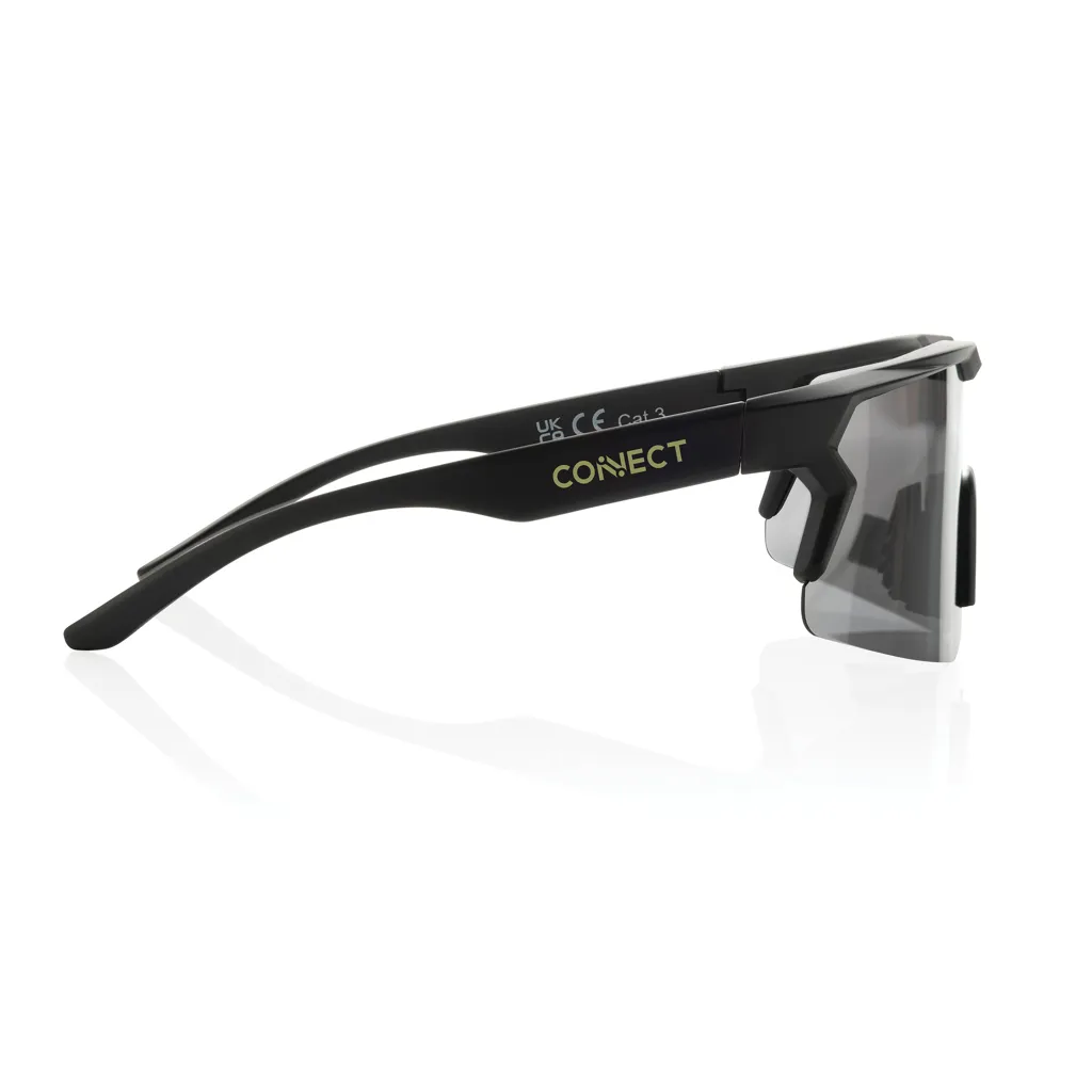SproShield RCS Sportbrille mit polarisierten Gläsern, schwarz – Bild 4
