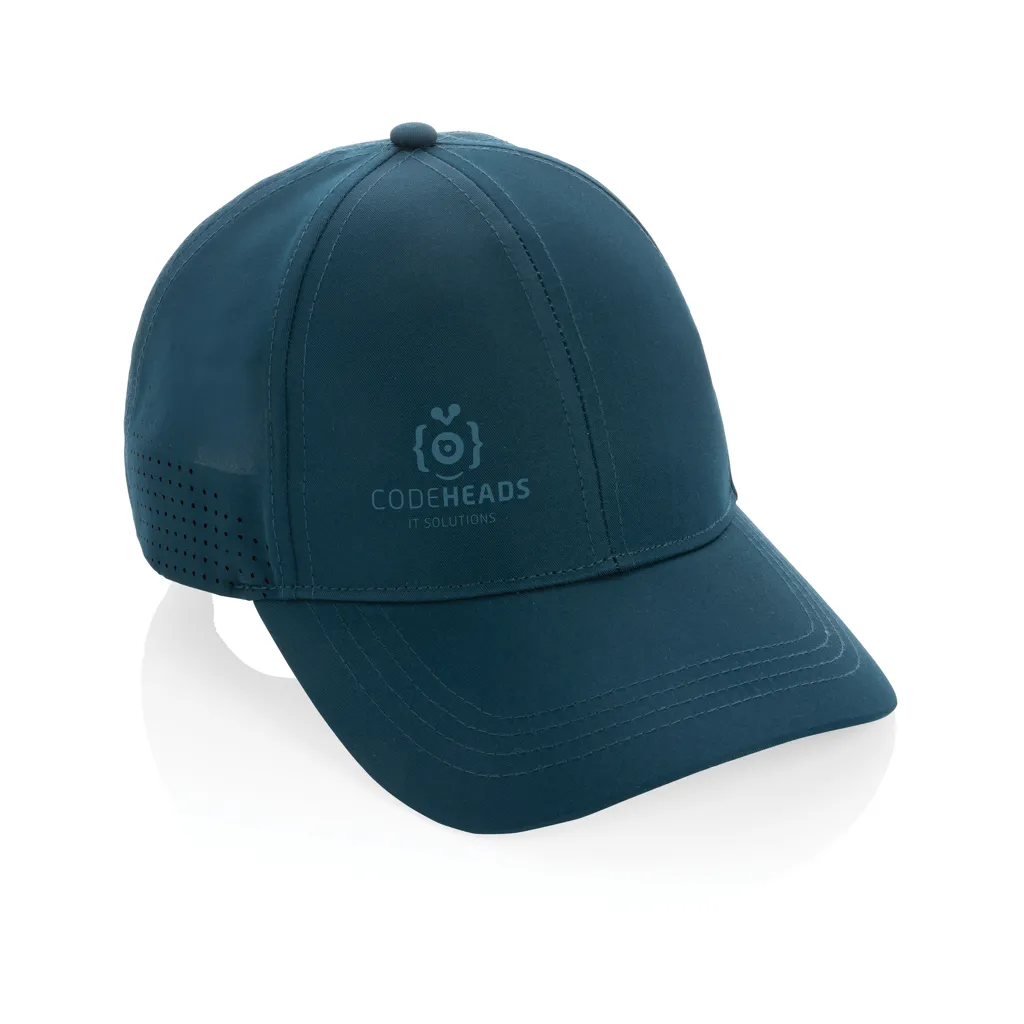 Impact AWARE™ rPET 6-Panel-Sportkappe, navy blau – Bild 3