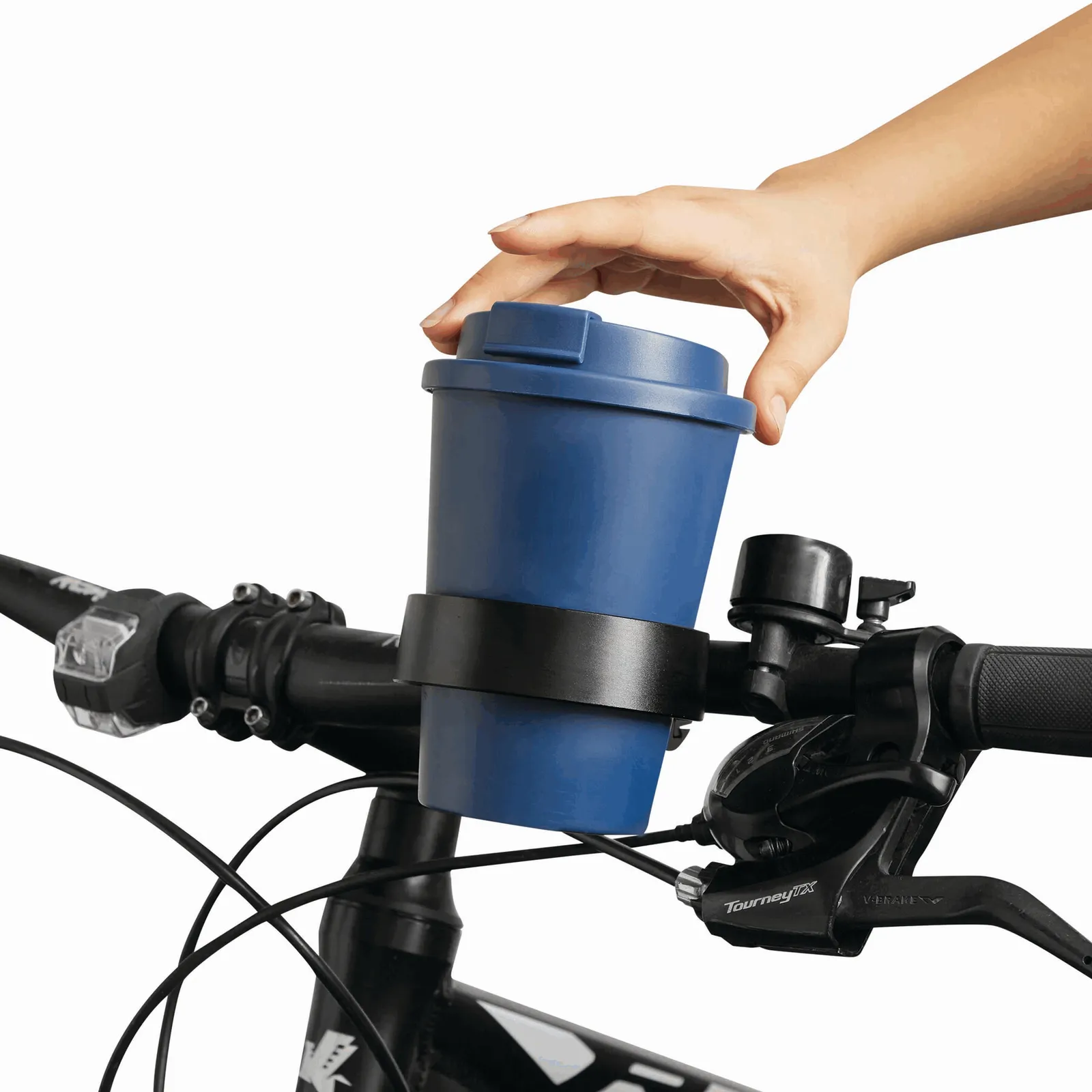 COFFEE TO RIDE - Fahrrad-Getränkehalter schwarz, schwarz – Bild 4