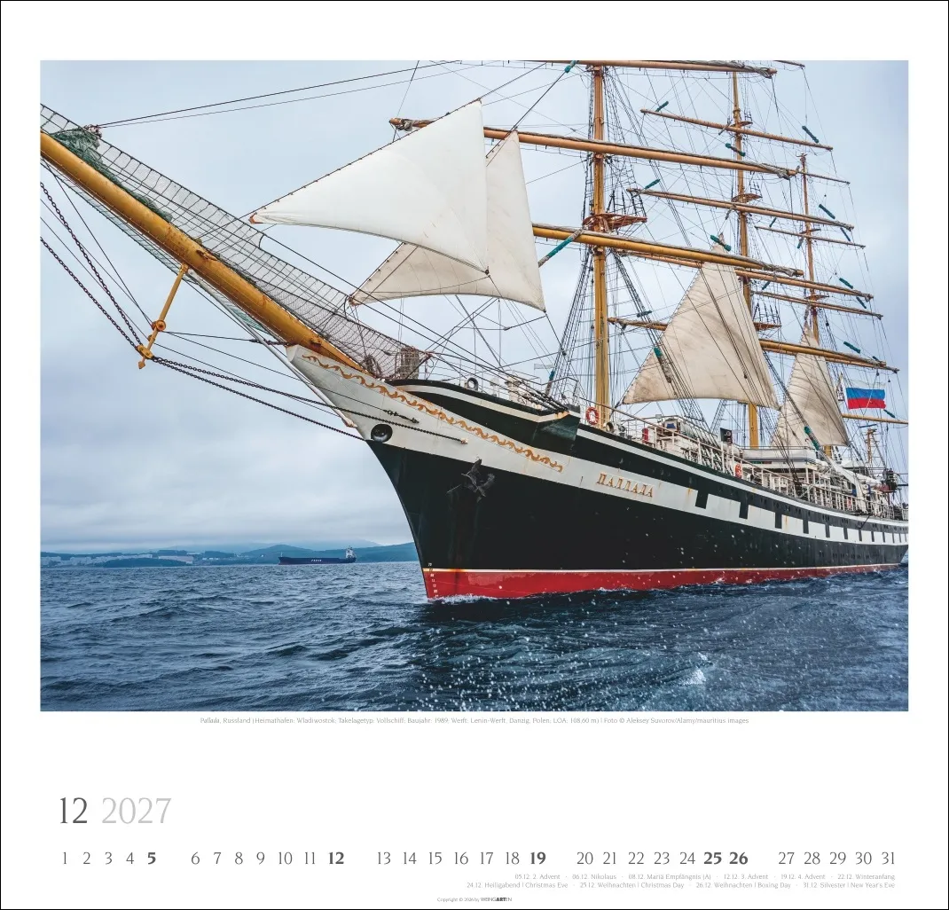 Tall Ships Wandkalender 2027 – Bild 13