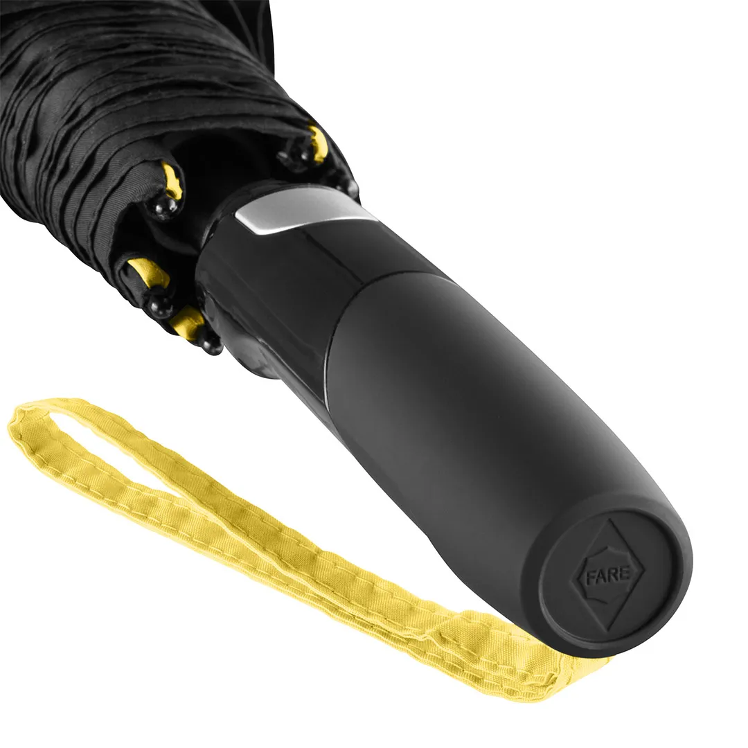 AC-Midsize-Stockschirm FARE® Seam, schwarz-gelb – Bild 9