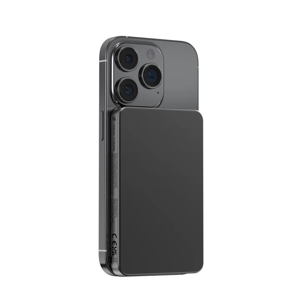 Urban Vitamin Marin 5.000mAh magnet. 15W Wireless Powerbank, schwarz – Bild 2