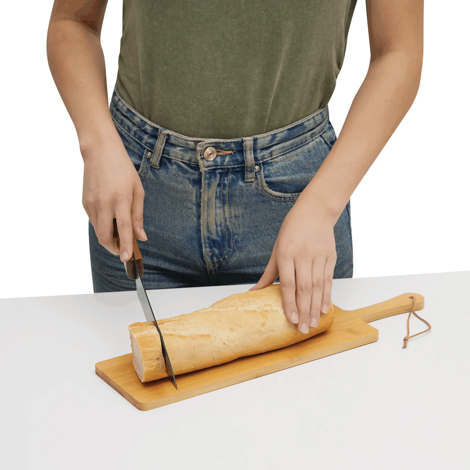 LONG BAMBOO - Schneidebrett braun, braun – Bild 3