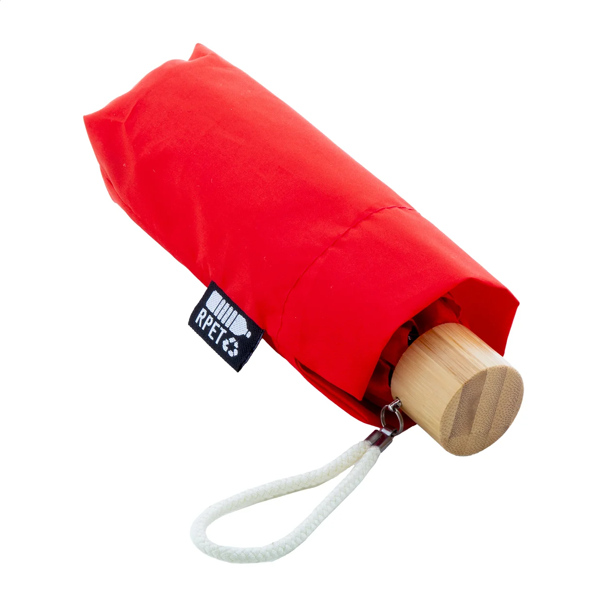 RPET Mini-Regenschirm Miniboo, rot – Bild 4