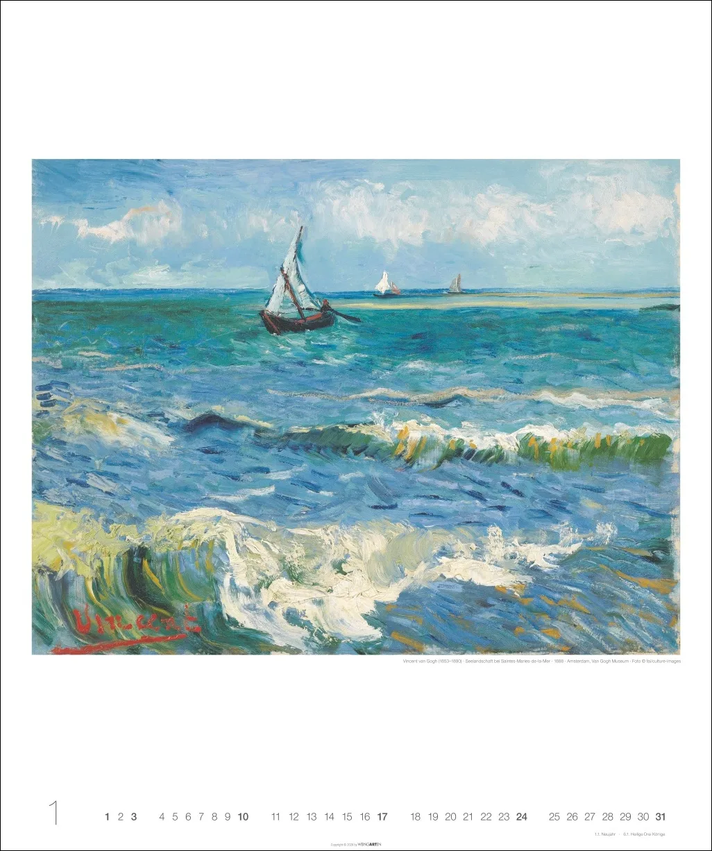 Vincent van Gogh Edtion Wandkalender 2027 – Bild 2