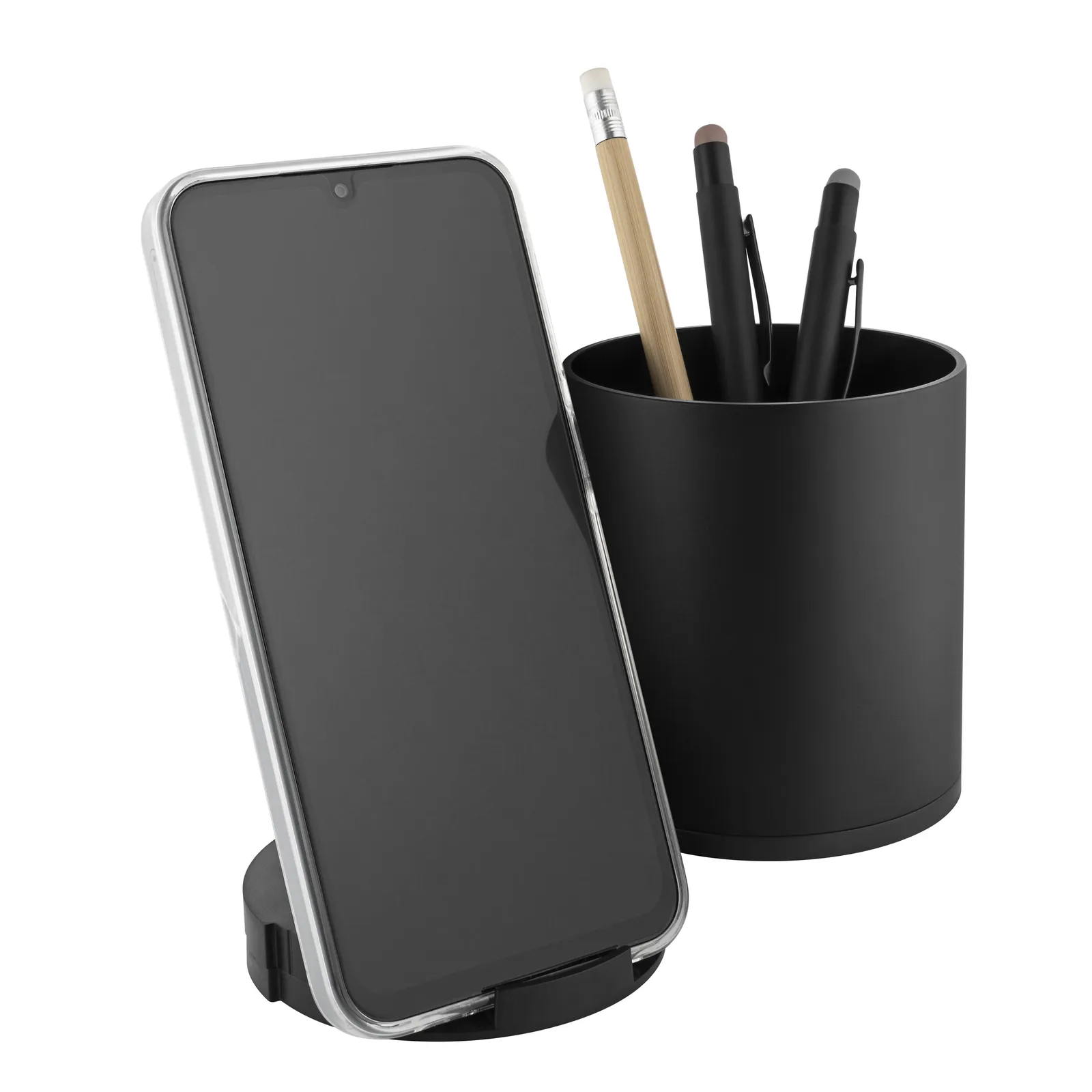 Stifteköcher "FutureChargeDeskHub", schwarz – Bild 3