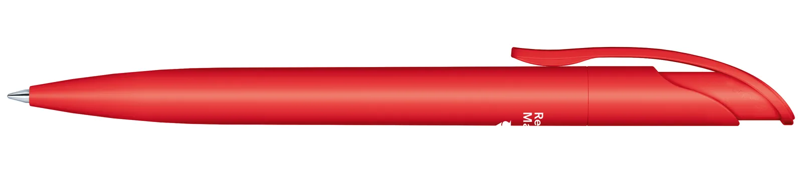 Challenger Matt Recycled Druckkugelschreiber, Rot 186 – Bild 4