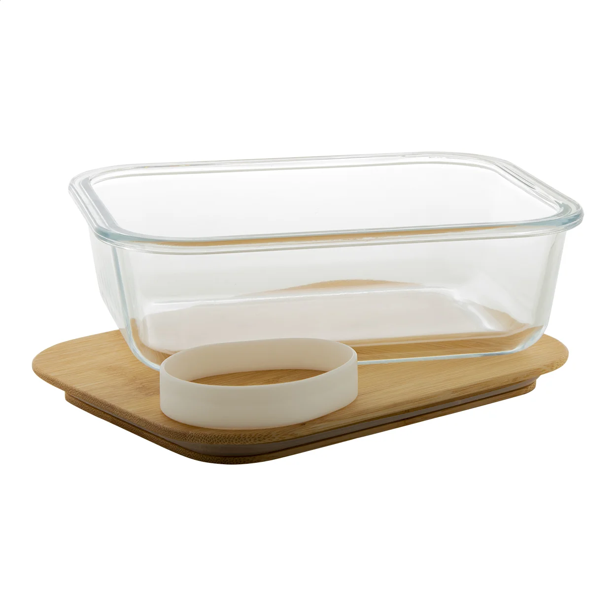 Glas-Lunchbox Vittata, transparent, natur – Bild 2