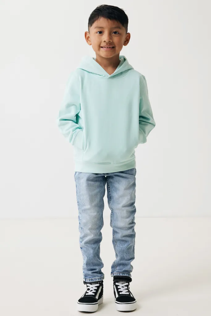 IQONIQ Yengo KidsHoodie mit Seitentaschen aus rec. Baumwolle, crushed mint – Bild 5