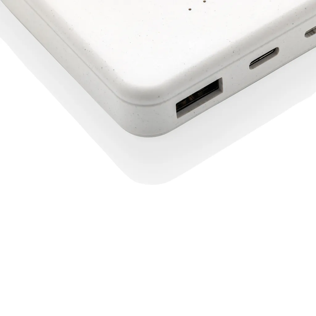 5.000mAh 5W Wireless Powerbank aus RCS recyceltem Kunststoff, weiß – Bild 4