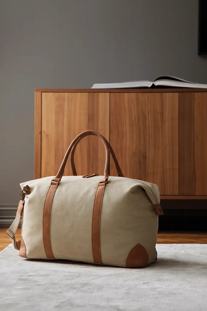 VINGA Bosler Seesack aus RCS recyceltem Canvas, beige – Bild 4
