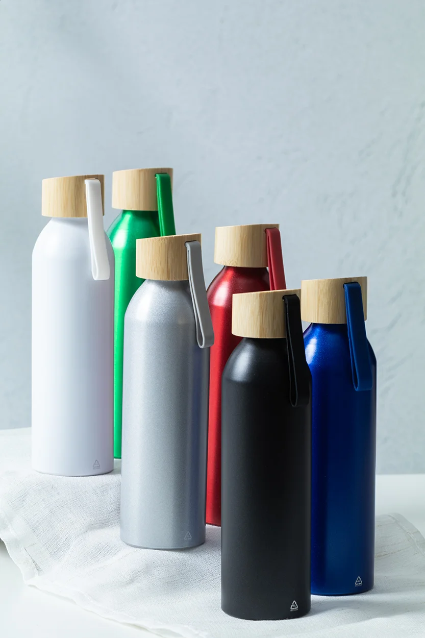 Flasche Ralusip Plus aus recyceltem Aluminium, weiß – Bild 7