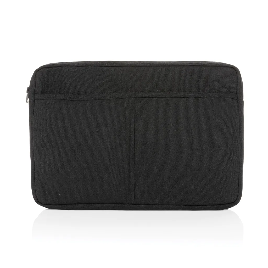 Laluka AWARE™ 15,6" Laptoptasche aus recycelter Baumwolle, schwarz – Bild 3