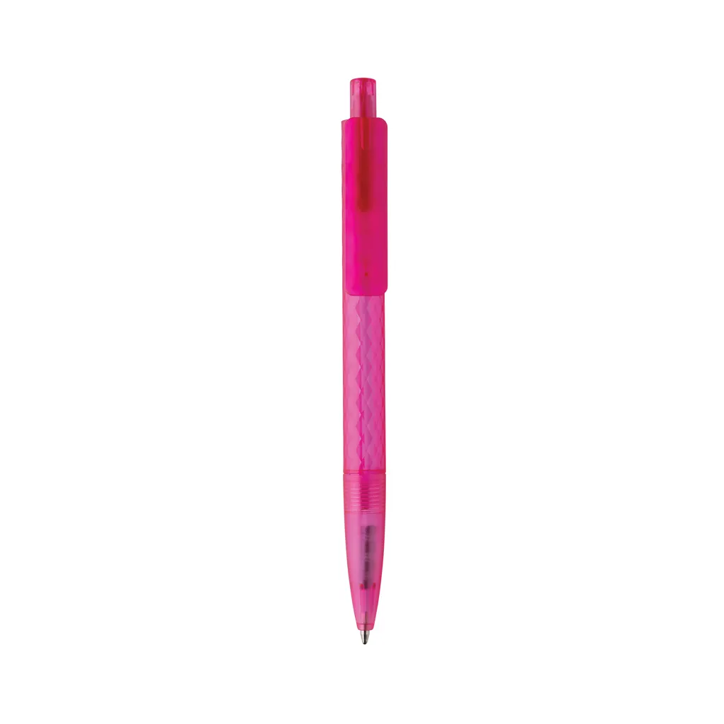 X3 Frosted-Pen aus GRS recyceltem PC, rosa – Bild 3