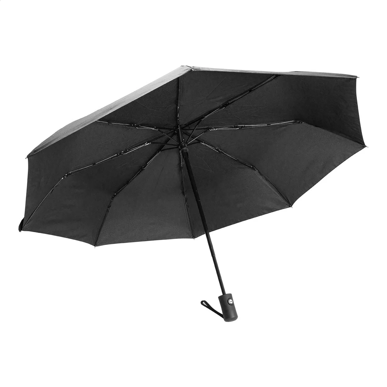 RPET-Taschenschirm Folcomp, schwarz – Bild 2