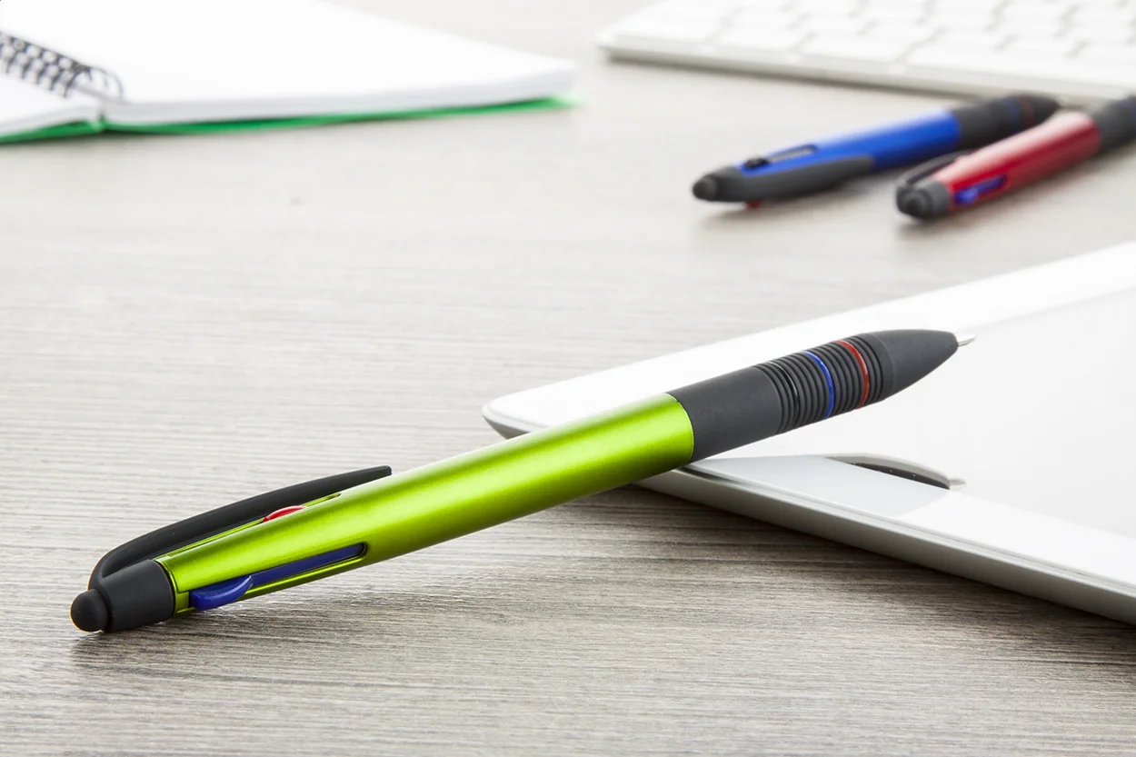 Touchpen Trime mit Kugelschreiber, lindgrün, schwarz – Bild 3