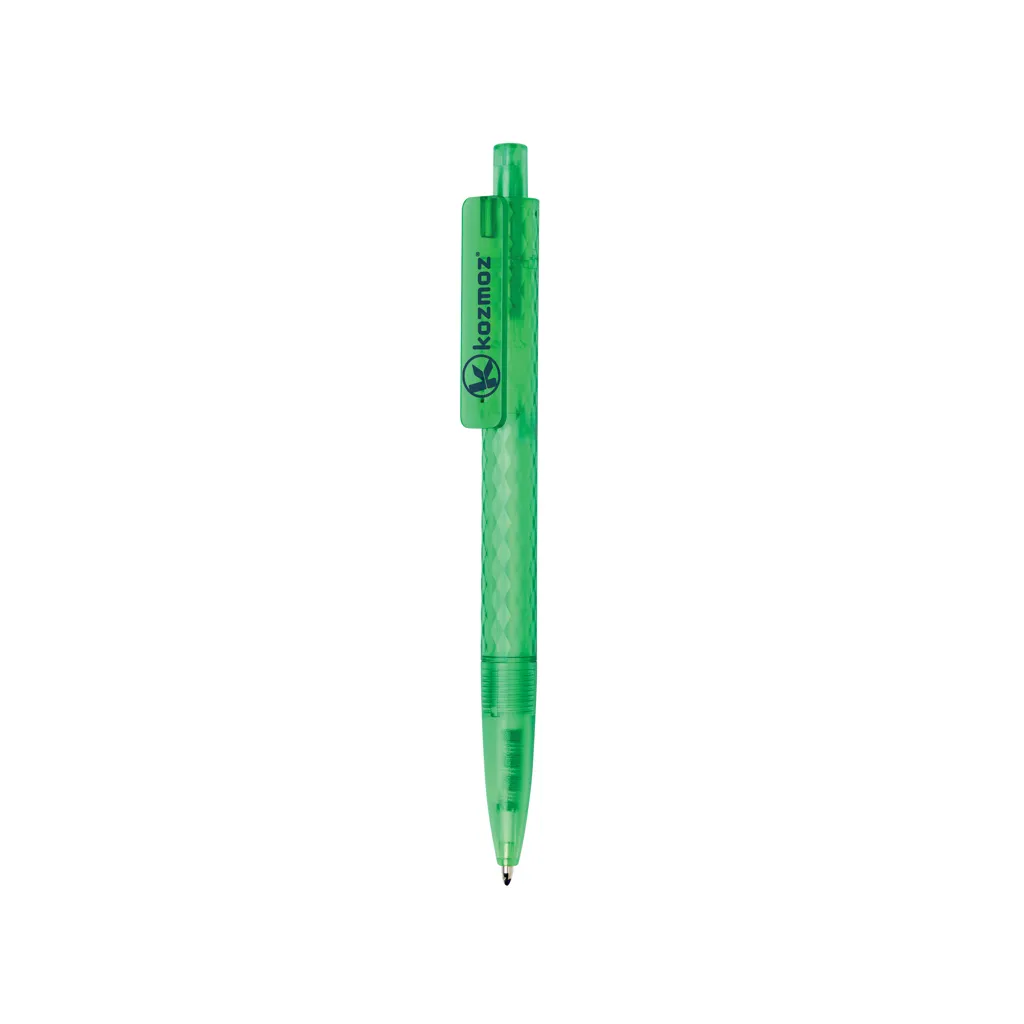X3 Frosted-Pen aus GRS recyceltem PC, grün – Bild 4