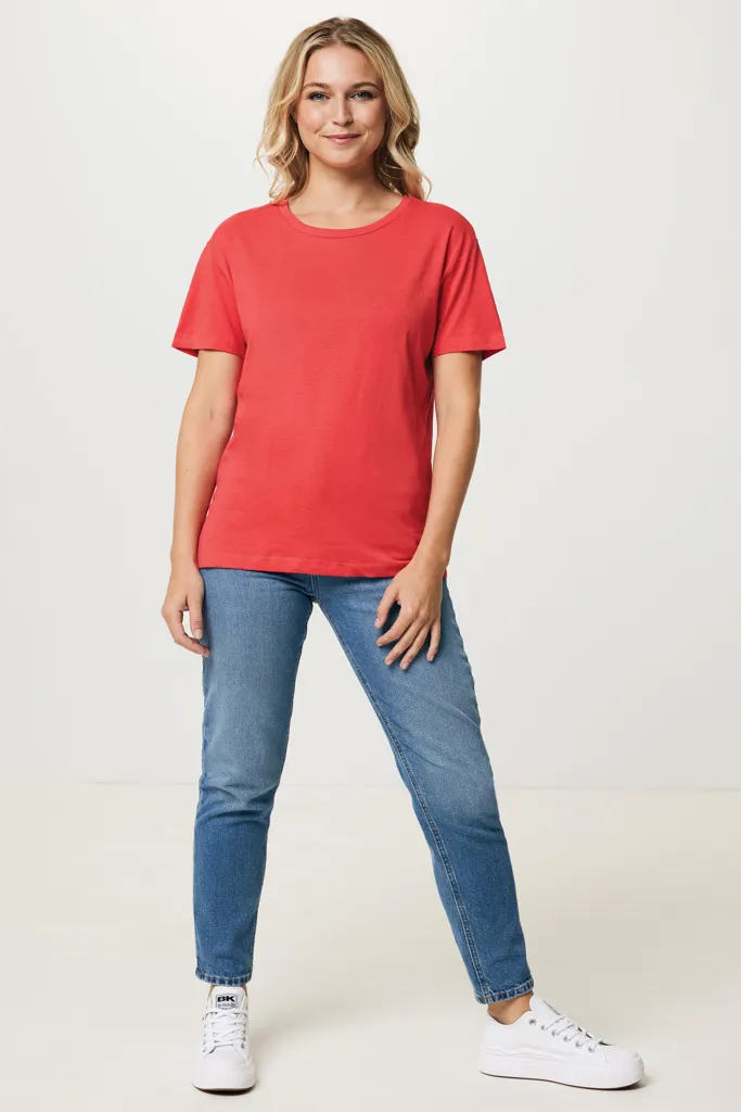 IQONIQ Yala Damen T-Shirt aus recycelter Baumwolle, luscious red – Bild 6