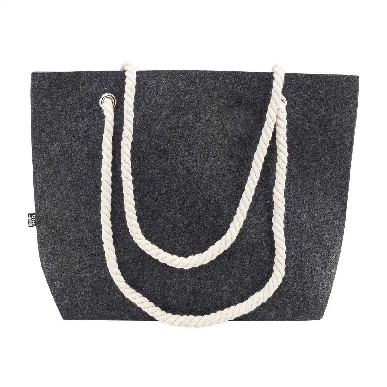Strandtasche RPET Refelt Beach, dunkelgrau – Bild 4
