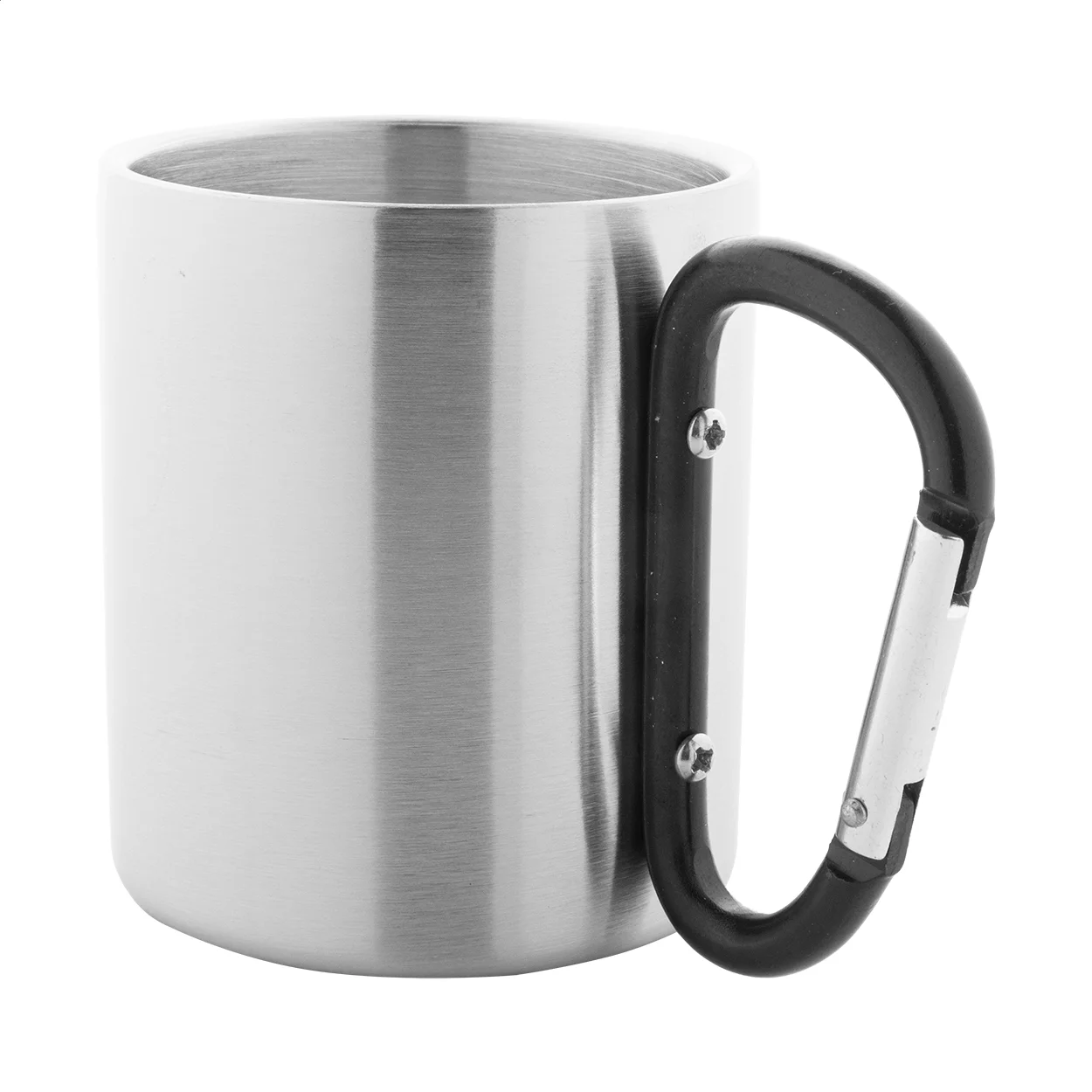 Edelstahlbecher Cadisha, schwarz, silber – Bild 2