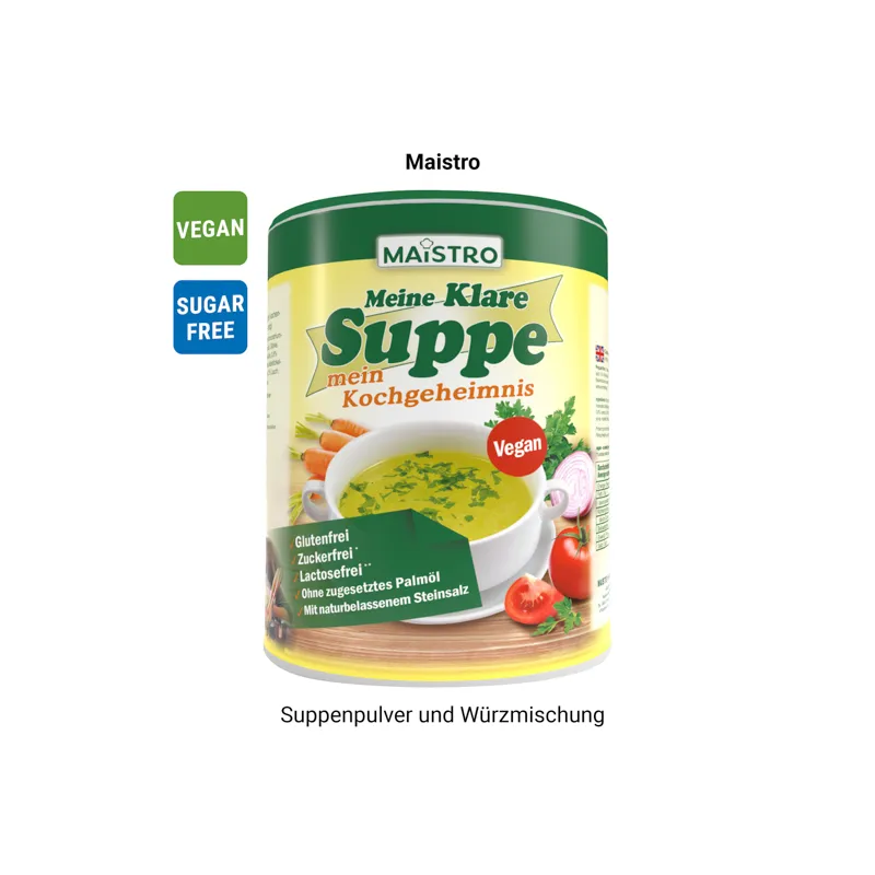 Werbekarte Midi, Maistro "MEINE KLARE SUPPE" – Bild 2