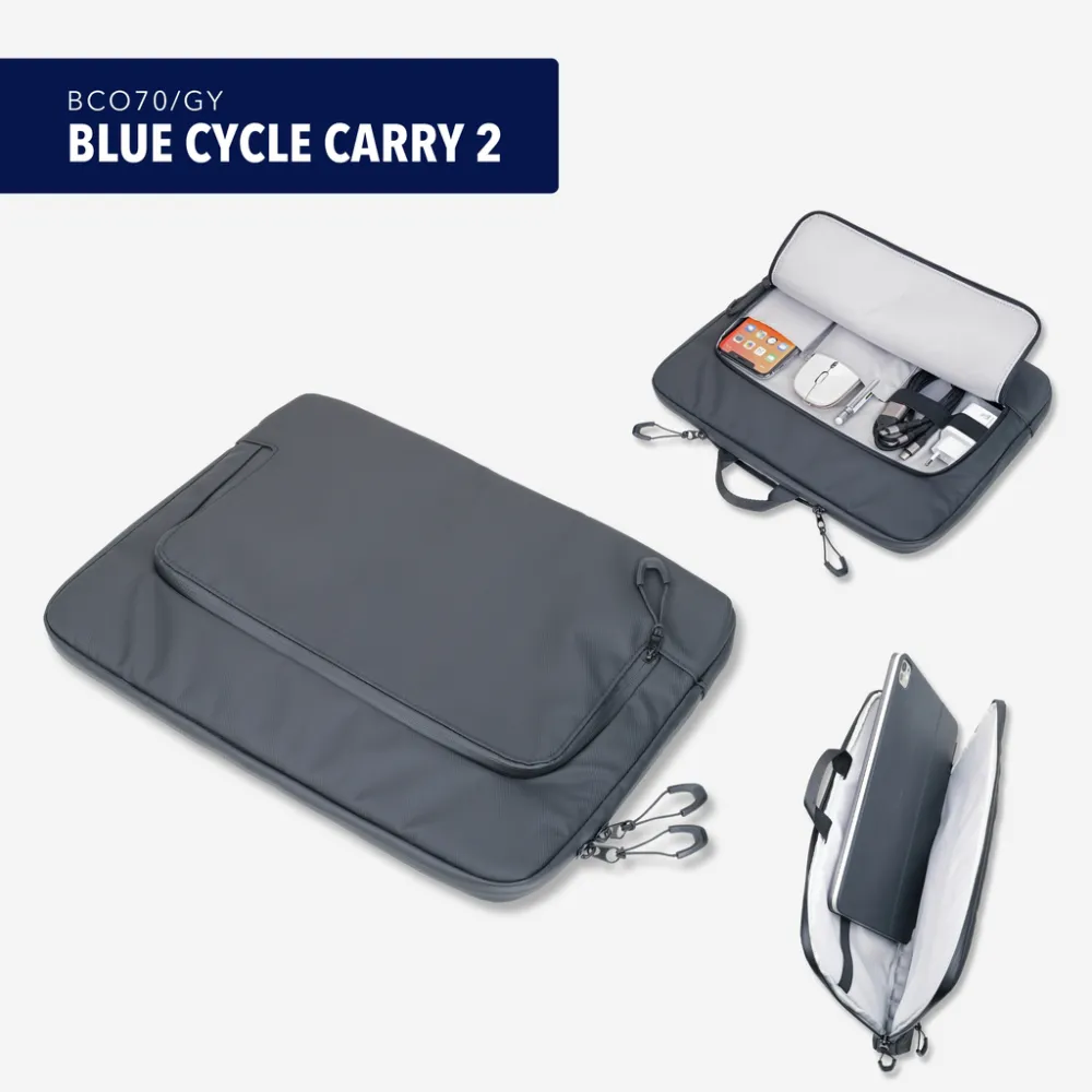 Laptoptasche BLUE CYCLE CARRY 2, dunkelgrau – Bild 7