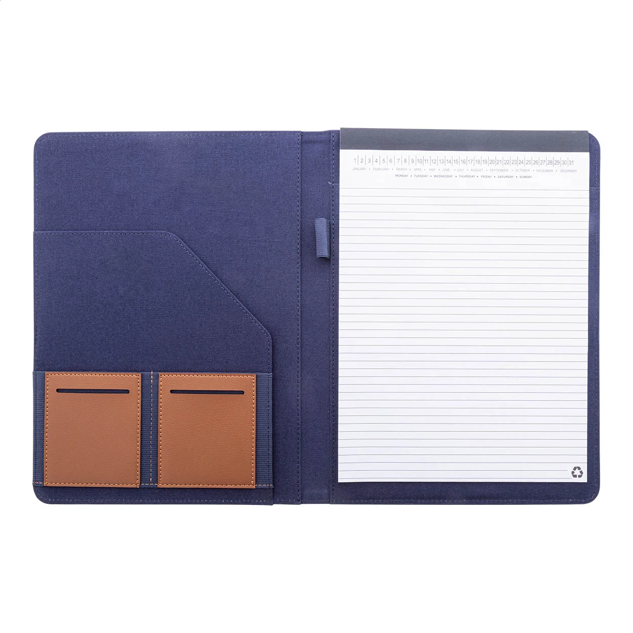 Dokumentenmappe Capudo A4 aus recyceltem Cavas, blau – Bild 3