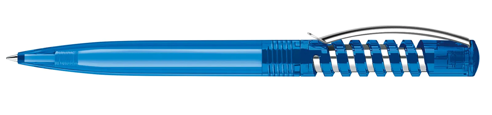 New Spring Clear MC Druckkugelschreiber, Blau 2935 – Bild 4