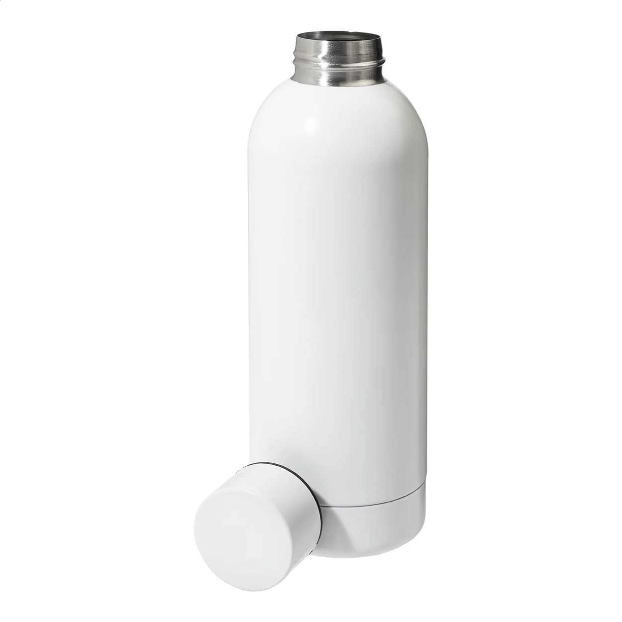 Edelstahl-Trinkflasche Blussi, weiß – Bild 2