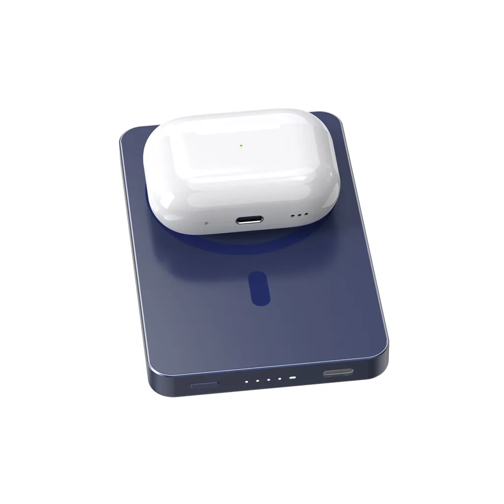 Urban Vitamin Marin 5.000mAh magnet. 15W Wireless Powerbank, blau – Bild 8