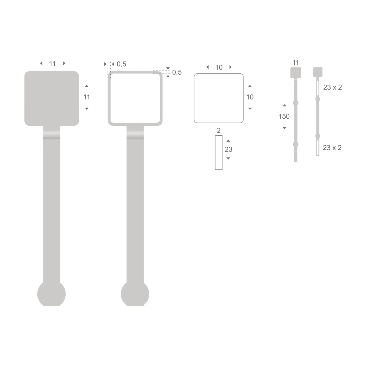 ROMINOX® Mehrweg-Büroklammer Document Pin, idealer Mailingartikel für Dokumente, bis zu 20 Seiten Klemmkraft, silber – Bild 5