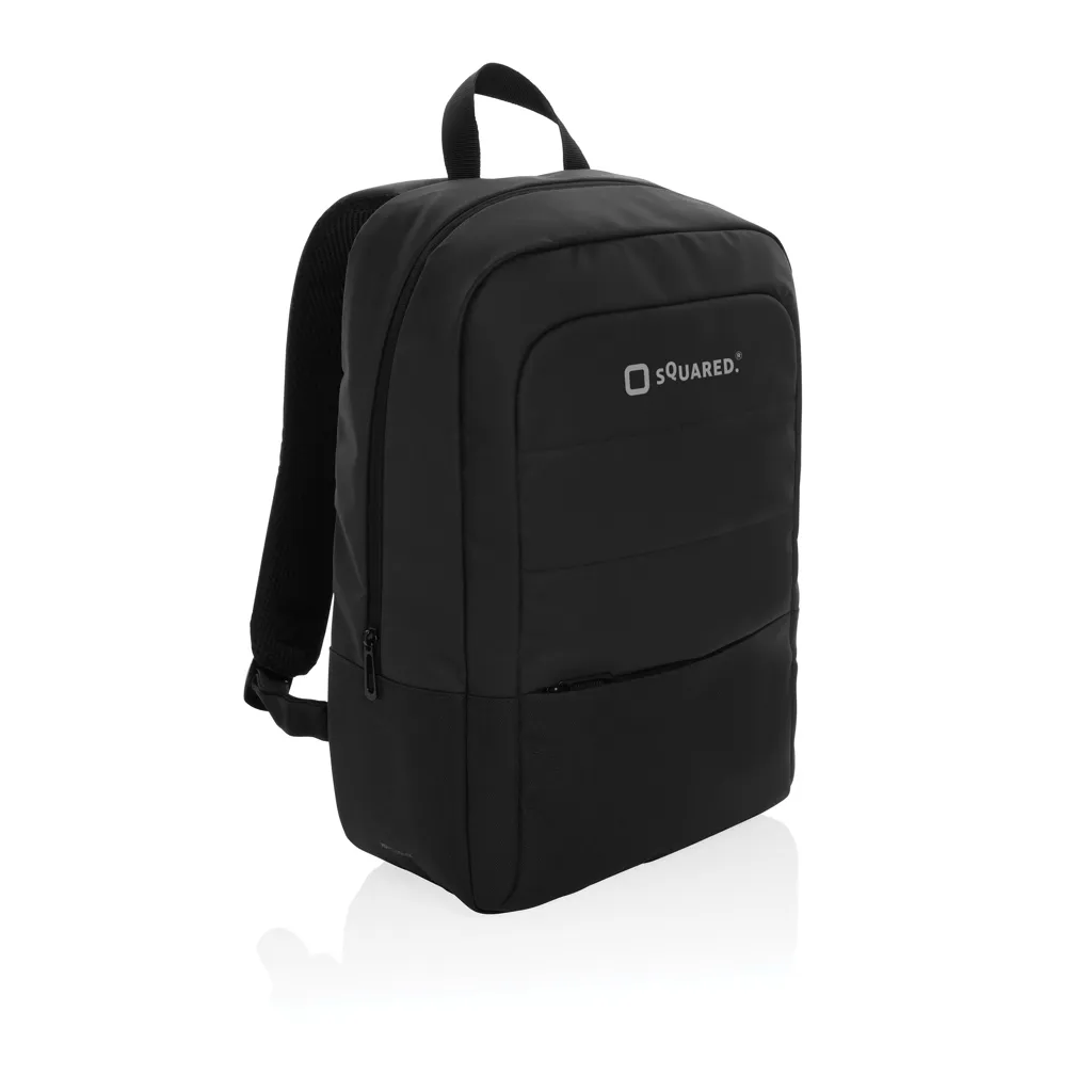 Armond AWARE™ RPET 15.6" Basic Laptop-Rucksack, schwarz – Bild 7
