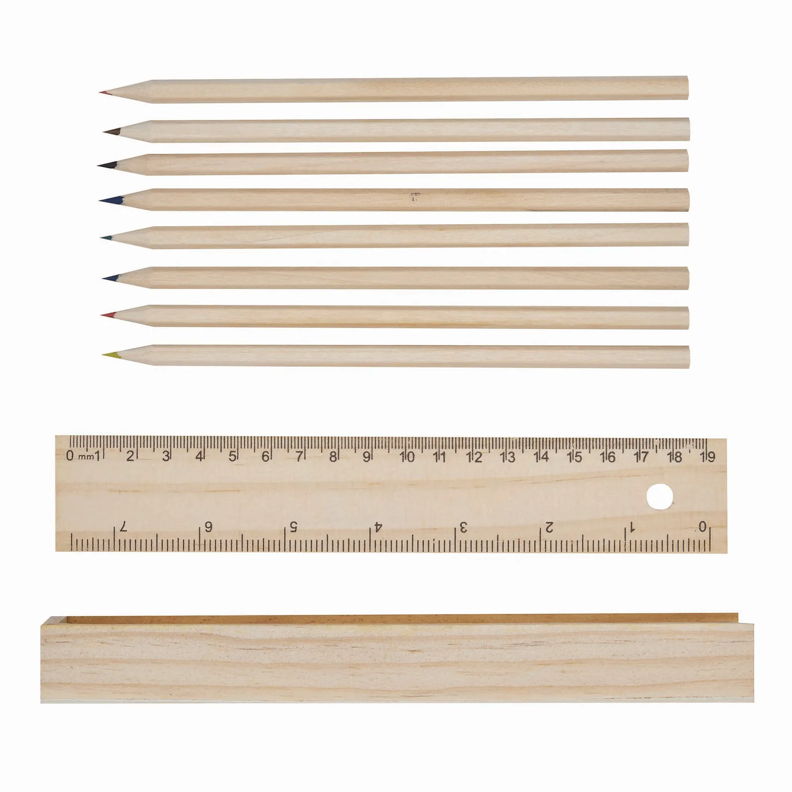 STRAIGHT - Naturholz-Buntstifte holz, holz – Bild 3