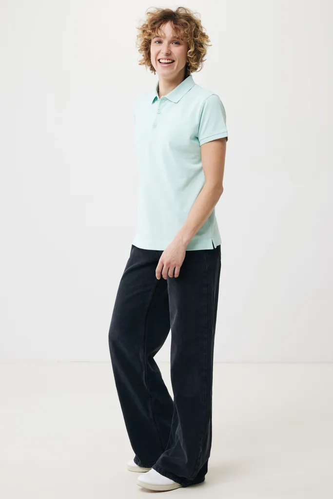 IQONIQ Yosemite Damen Piqué-Poloshirt aus rec. Baumwolle, crushed mint – Bild 4