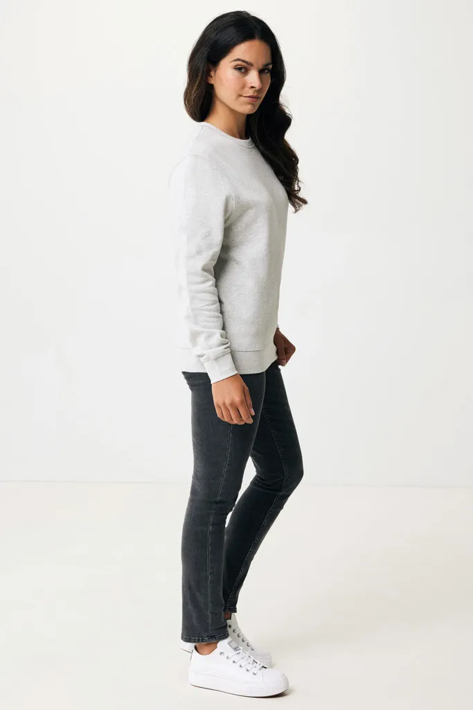 IQONIQ Etosha Lightweight Sweater aus recycelter Baumwolle, light heather grey – Bild 7