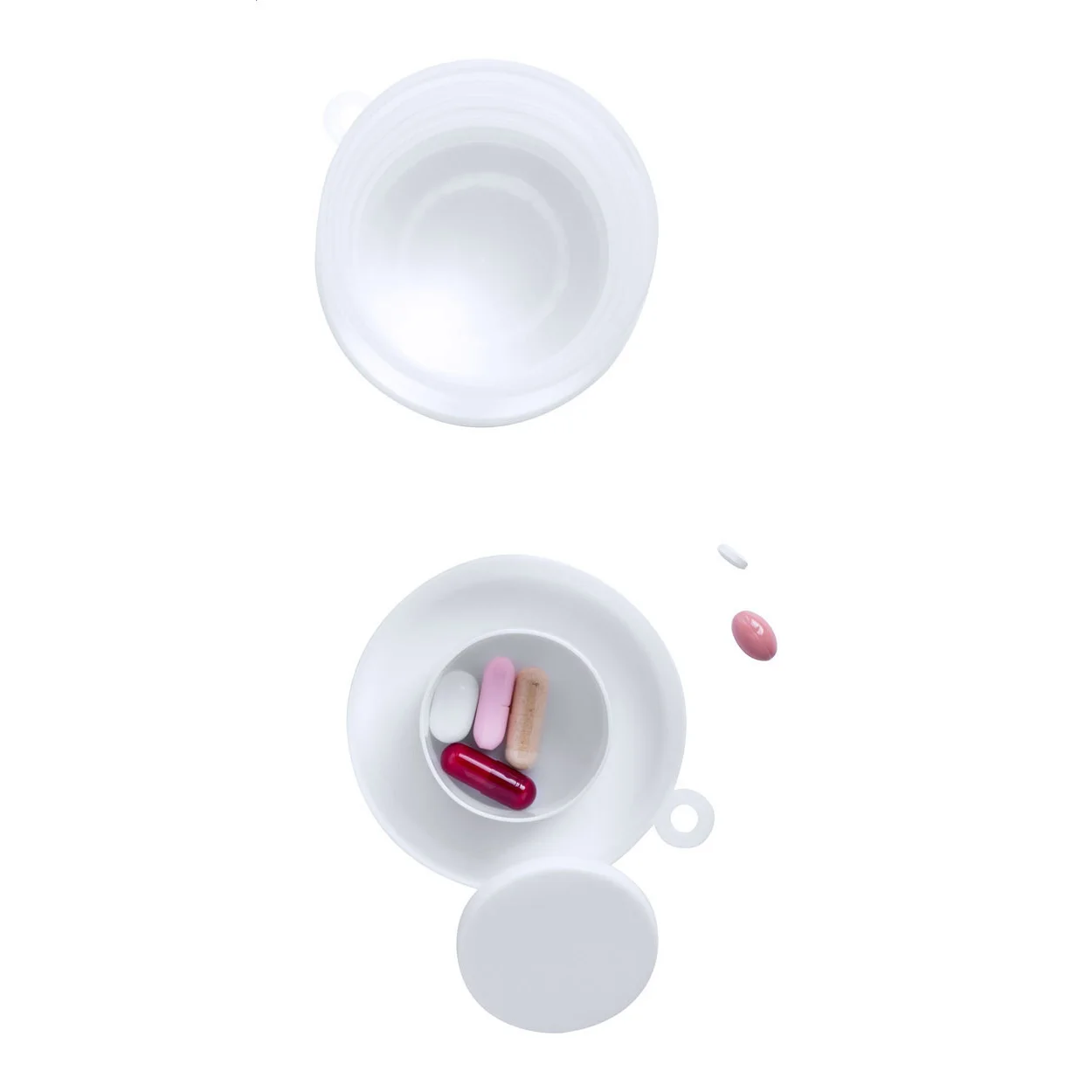 Faltbarer Becher Medicup, weiß – Bild 8